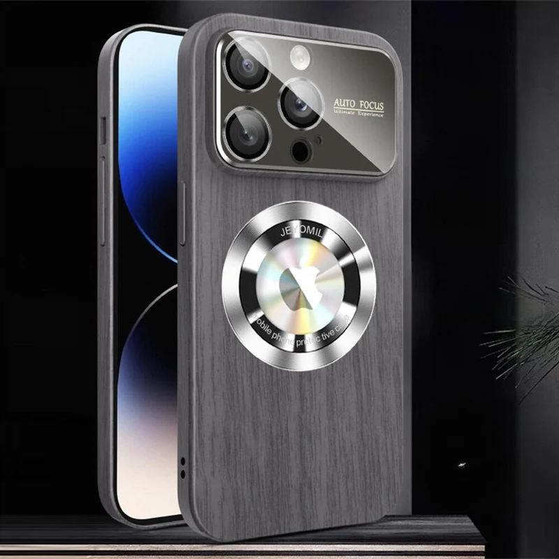 iPhone 13/ Pro/ Pro Max - Holz Optik -Magsafe-Hülle, großes Fenster, Kameraschutz, Harte Abdeckung
