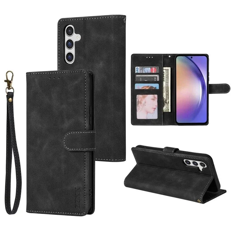Galaxy S23/ S23 Plus/ S23 Ultra - Flip Schutz Hülle mit Kartenfach