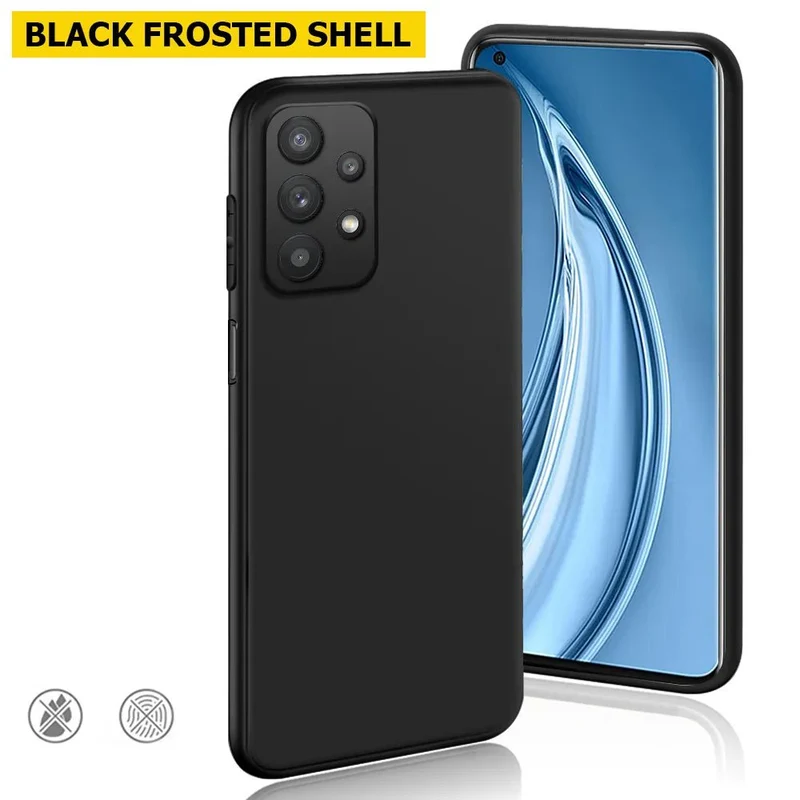 Galaxy A54 5G/ A53 5G/ A52 5G/ A52S 5G/ A52 4G - Black Matte Silicone Soft Cover Case