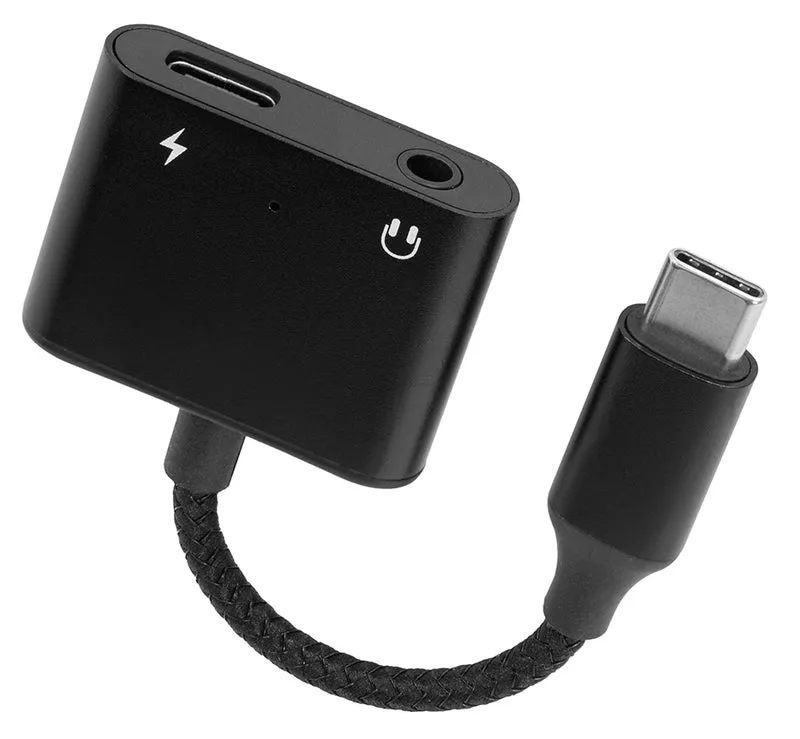 Zubehör - 216482 - USB-C-Splitter zum Laden (60W PD) und 3.5-mm-Audio