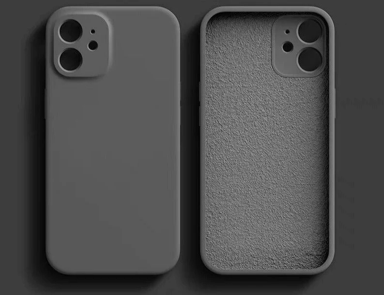 iPhone 13/ Pro/ Pro Max/ Mini - Square Liquid Silicone Case Protection Case