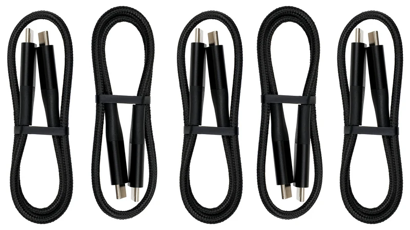 Zubehör 217152 - 5 Stück Typ-C - Typ-C Kabel für 300W Stromversorgung 30cm Länge