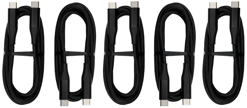 Zubehör 217151 - 5 Stück Typ-C - Typ-C Kabel für 300W Stromversorgung 1,5m Länge
