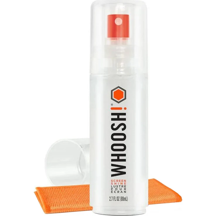 Bildschirm-Reinigungsset Whoosh! Screen Shine Grab and GO 80ml + Mikrofasertuch 7x10cm