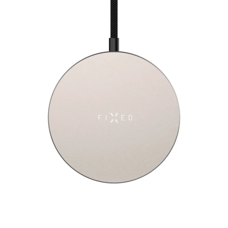 Induktionsladegerät mit Qi2.2 25W für MagSafe, Fixed Charger MagPad Slim, Beige-Grau
