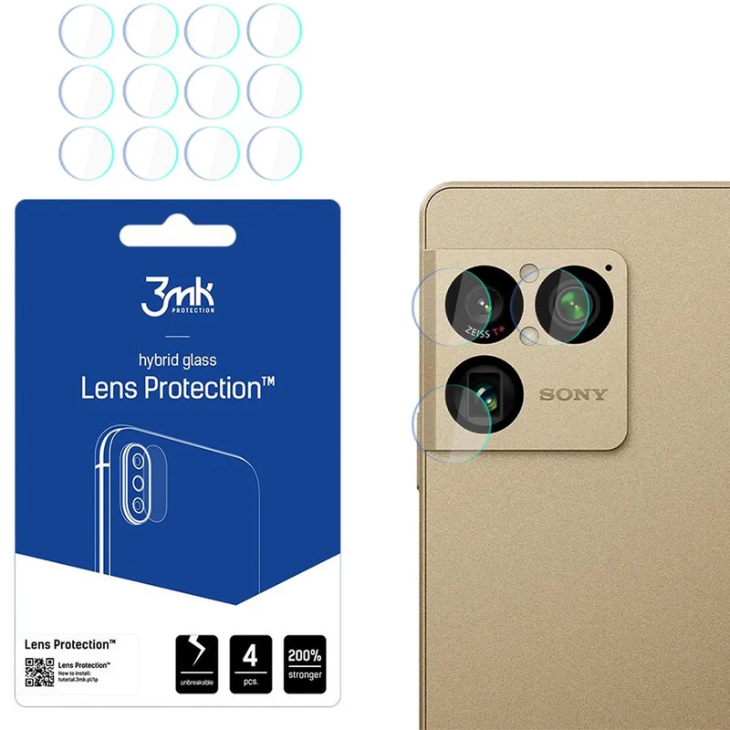 Objektivschutz für Xperia 1 VIII, 3mk Lens Protection, 4 Sätze