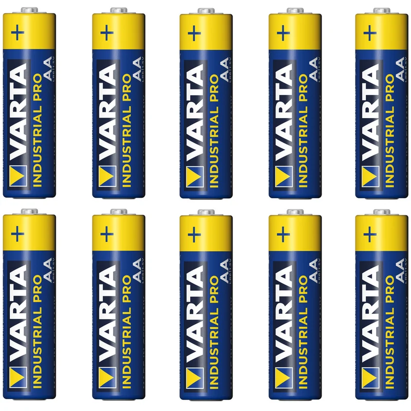 10x R-06 LR6 AA 1,5-V-Alkalibatterie Varta Industrial 4006