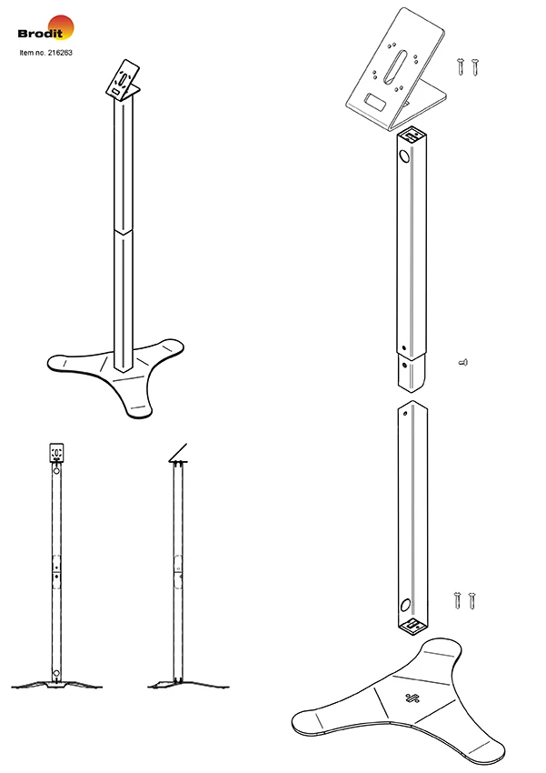 Pedestal Mount 216263 Boden Stand