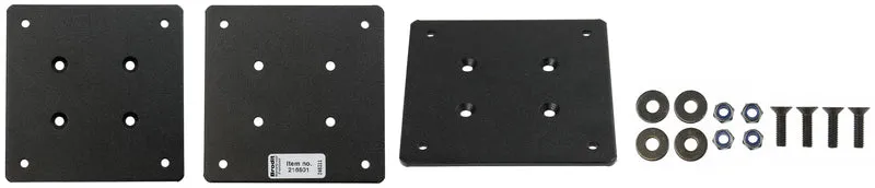 Montageplatte 216501 Schirmbefestigung für Vesa 75mm. Mit M4 AMPS-standard Löcher. Metal.