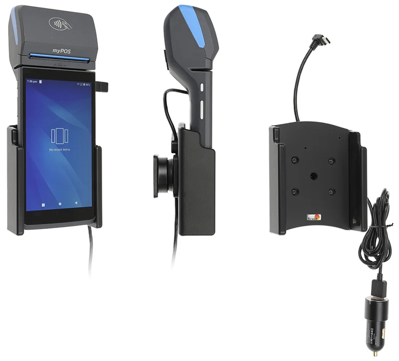 Gerätehalter 217106 mit Ladefunktion - für Rugged Devices - myPOS Pro
