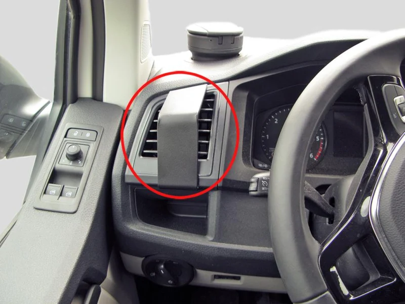 ProClip Fahrzeughalter 805214 - Linksbefestigung- NUR für Komfort-Armaturenbrett OHNE Deckel auf der mittleren Ablagetasche - Volkswagen Caravelle 16-20, Volkswagen T6 Transporter/Pickup 16-20