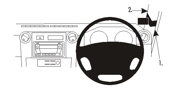 ProClip Fahrzeughalter für Rechtslenker 604468 - Rechtsbefestigung - Toyota LandCruiser 70 08-17