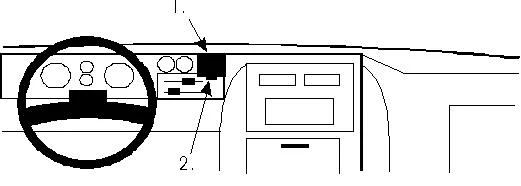 ProClip Fahrzeughalter 851838 - Mittelbefestigung - GMC Van 78-95, Chevrolet Van 78-95