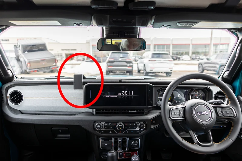 ProClip Fahrzeughalter für Rechtslenker 655970 - Mittelbefestigung - Jeep Wrangler 24-26, Jeep Gladiator 24-26