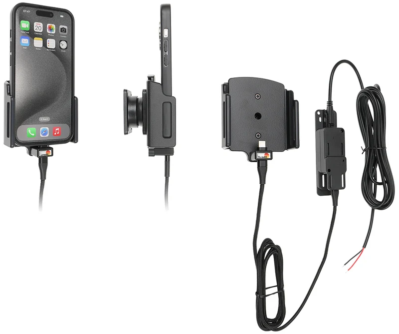 Gerätehalter 727376 mit Ladefunktion - für Smartphones - Apple iPhone 17, Apple iPhone 17 Pro, Apple iPhone 16e und weitere