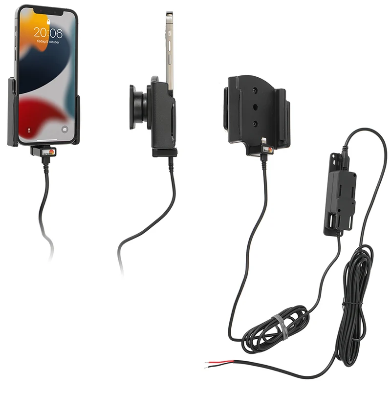 Gerätehalter 727276 mit Ladefunktion - für Smartphones - Apple iPhone 13, Apple iPhone 14 Pro, Apple iPhone 14 und weitere