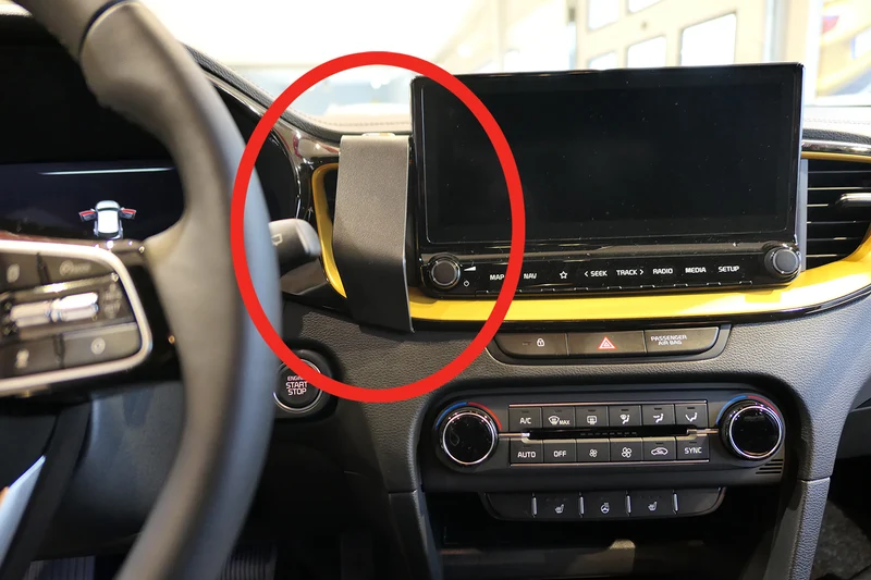 ProClip Fahrzeughalter 855586 - Mittelbefestigung- NUR für Modelle mit 8,2" oder 10,2" Display - Kia XCeed 20-26, Kia ProCeed 19-26, Kia Ceed 19-26 und weitere