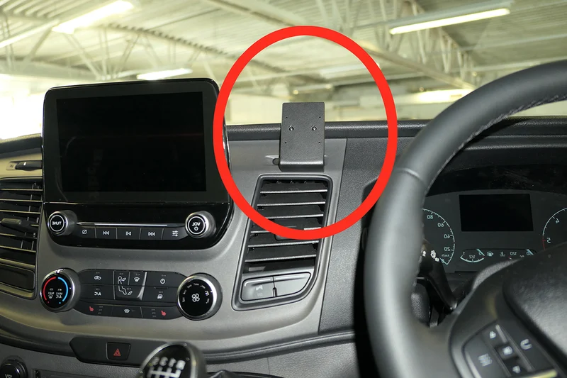 ProClip Fahrzeughalter für Rechtslenker 655499 - Mittelbefestigung - Ford Transit 20-24, Ford Transit Custom 18½-23, Ford Tourneo Custom 19-23
