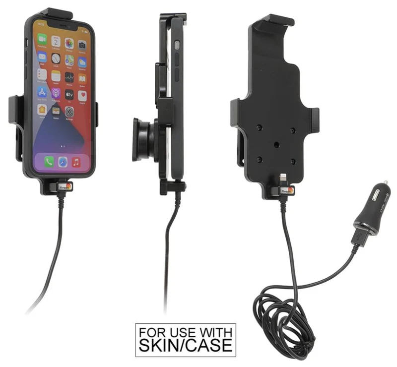 Gerätehalter 721091 mit Ladefunktion - für Smartphones - Apple iPhone 13, Apple iPhone XR, Apple iPhone 13 Pro und weitere