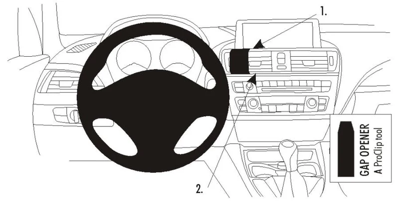 ProClip Fahrzeughalter 854721 - Mittelbefestigung - BMW 2-series F22, F23 13-17, BMW 1-series F20 und weitere