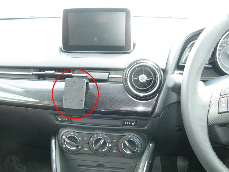 ProClip Fahrzeughalter für Rechtslenker 655114 - Mittelbefestigung- NICHT für Lederausstattung - Mazda 2 15-23, Mazda CX-3 15-23