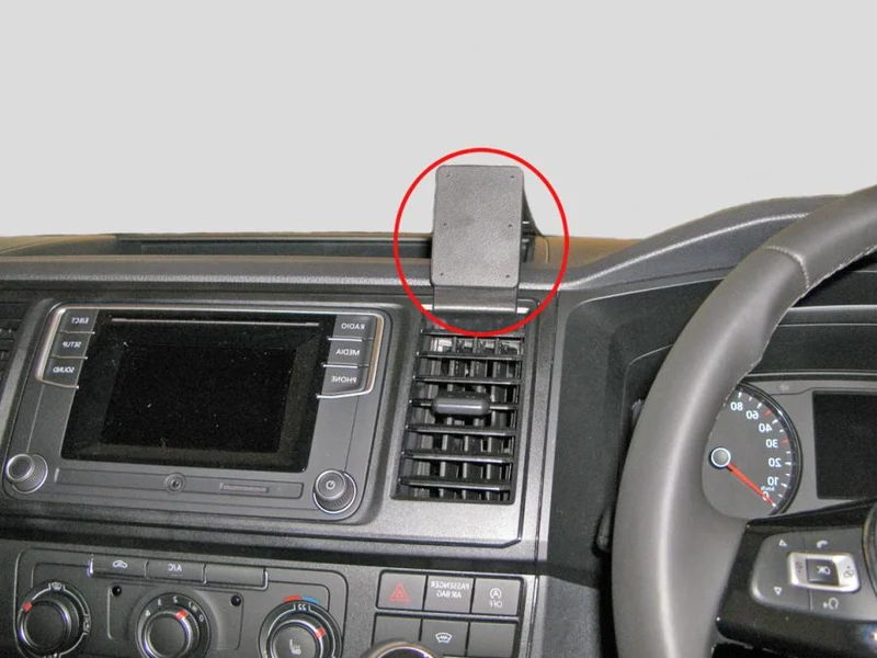ProClip Fahrzeughalter für Rechtslenker 655135 - Mittelbefestigung- NUR für Komfort-Armaturenbrett OHNE Deckel auf der mittleren Ablagetasche - Volkswagen T6 Transporter/Pickup 16-20, Volkswagen Caravelle 16-20