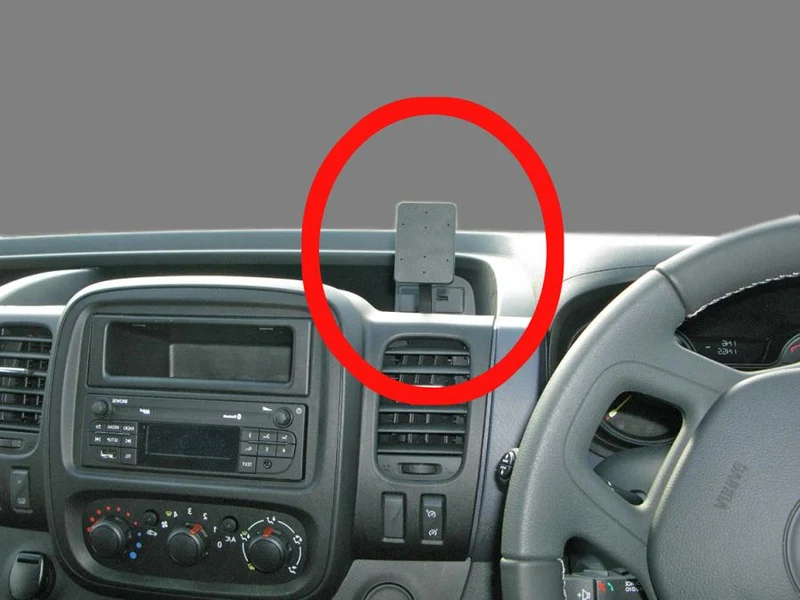 ProClip Fahrzeughalter für Rechtslenker 655072 - Mittelbefestigung- NICHT für große Geräte - Renault Trafic 15-22, Vauxhall Vivaro 15-18, Opel Vivaro 15-18 und weitere