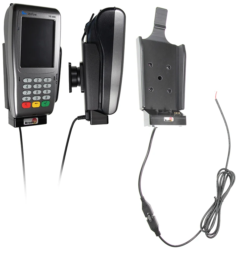 Gerätehalter 532304 mit Ladefunktion - für Bezahlterminals - VeriFone VX 680