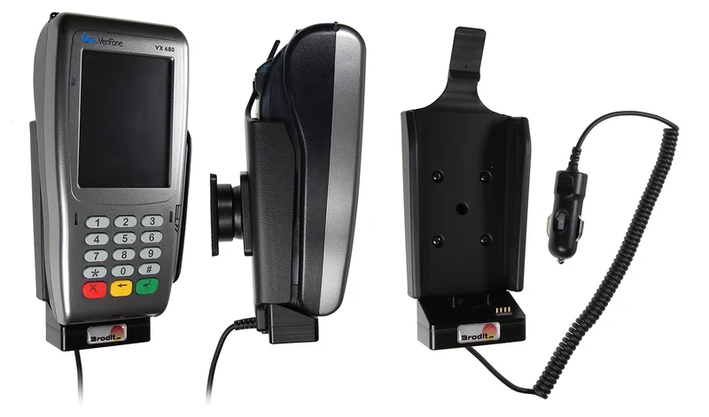 Gerätehalter 530304 mit Ladefunktion - für Bezahlterminals - VeriFone VX 680