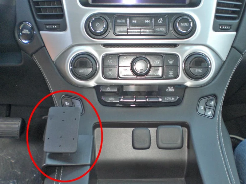ProClip Fahrzeughalter 835024 - Konsolenbefestigung, links - Chevrolet Suburban 15-20, GMC Yukon 15-20, GMC Yukon XL 15-20 und weitere