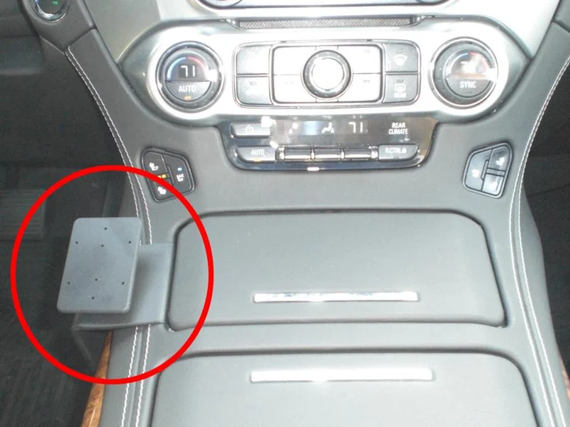 ProClip Fahrzeughalter 835015 - Konsolenbefestigung, links- NUR für Fahrzeuge mit Staufach mit Deckel - GMC Yukon Denali 15-20, GMC Yukon 15-20, GMC Yukon XL 15-20 und weitere