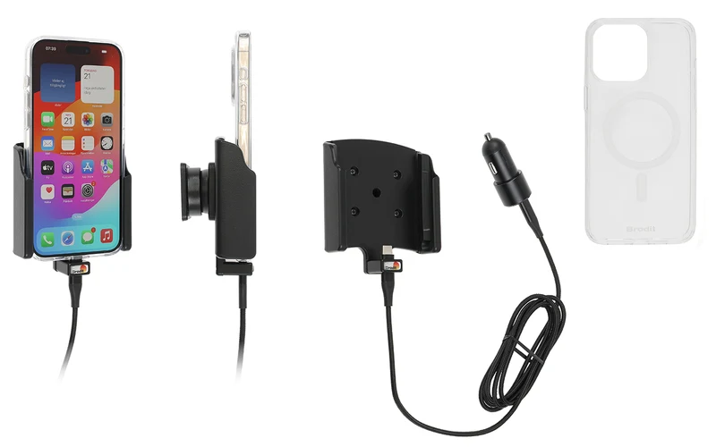 Gerätehalter 721396 mit Ladefunktion - für Smartphones - Apple iPhone 15 Pro Max