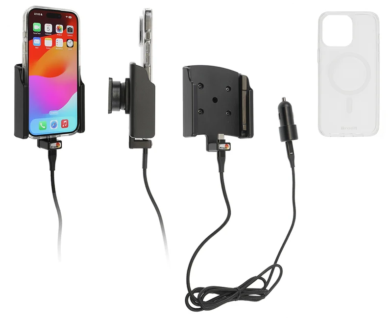 Gerätehalter 721394 mit Ladefunktion - für Smartphones - Apple iPhone 15 Pro