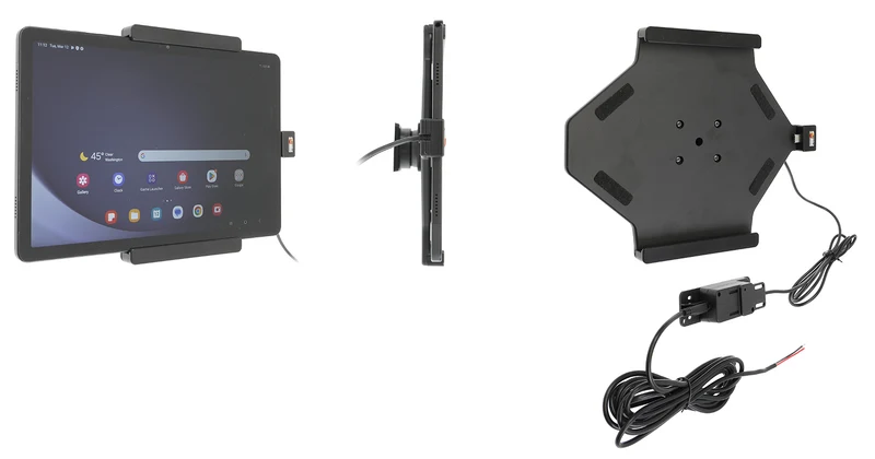Gerätehalter 727389 mit Ladefunktion - für Tablets - Samsung Galaxy Tab A11+ 11 SM-X310/SM-X315 LTE/ SM-X236 5G, Samsung Galaxy Tab A9+ 11 SM-X210/SM-X215 LTE/SM-X216 5G