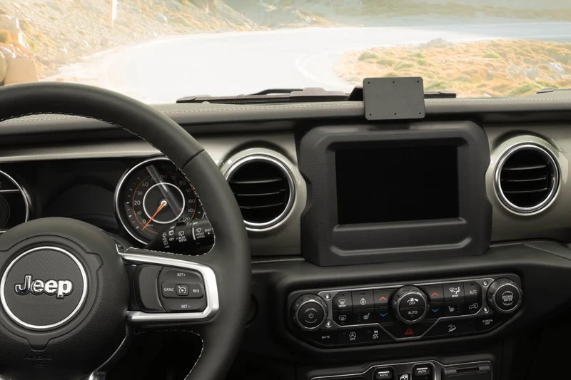 Center Dash Phone Mount for Jeep Wrangler JL, Wrangler 4xe & Gladiator