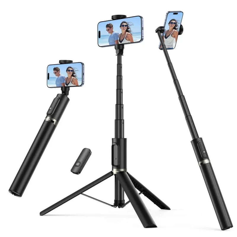 55 Zoll ausziehbares Selfie-Stativ, Telefon-Stativ-Ständer