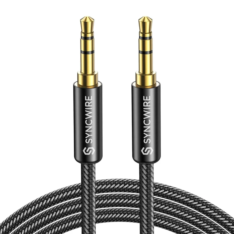 3,5mm Hilfs audio Nylon geflochtenes Kabel