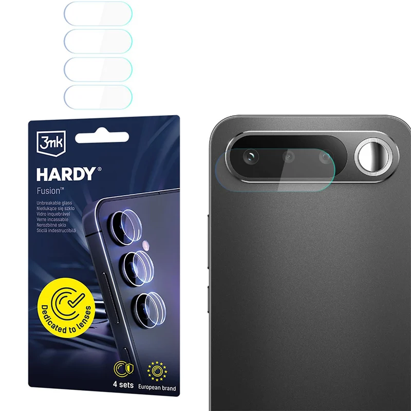 4x Hybridglas Kameraschutz für Realme 16 5G, 3mk Hardy Fusion Lens Protection