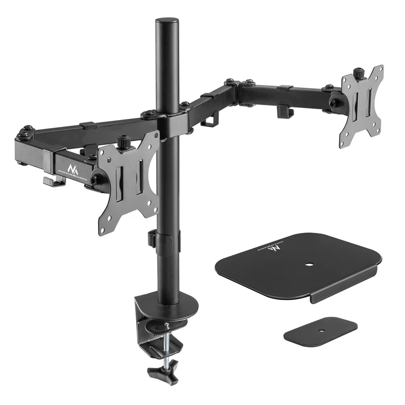 Maclean Tischhalterung für 2 LCD-Monitore, 17-32", 2x 8kg, MC-884 + MC-929