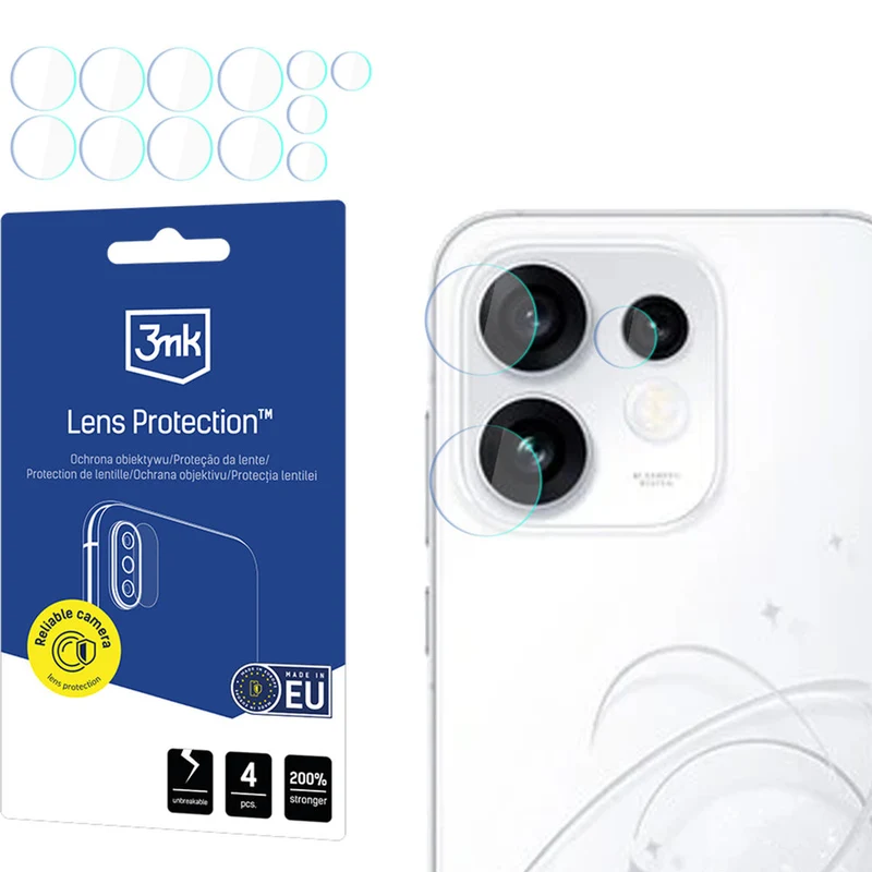 Objektivschutz für Oppo Reno16 / Reno16 Pro 5G, 3mk Lens Protection, 4 Sätze