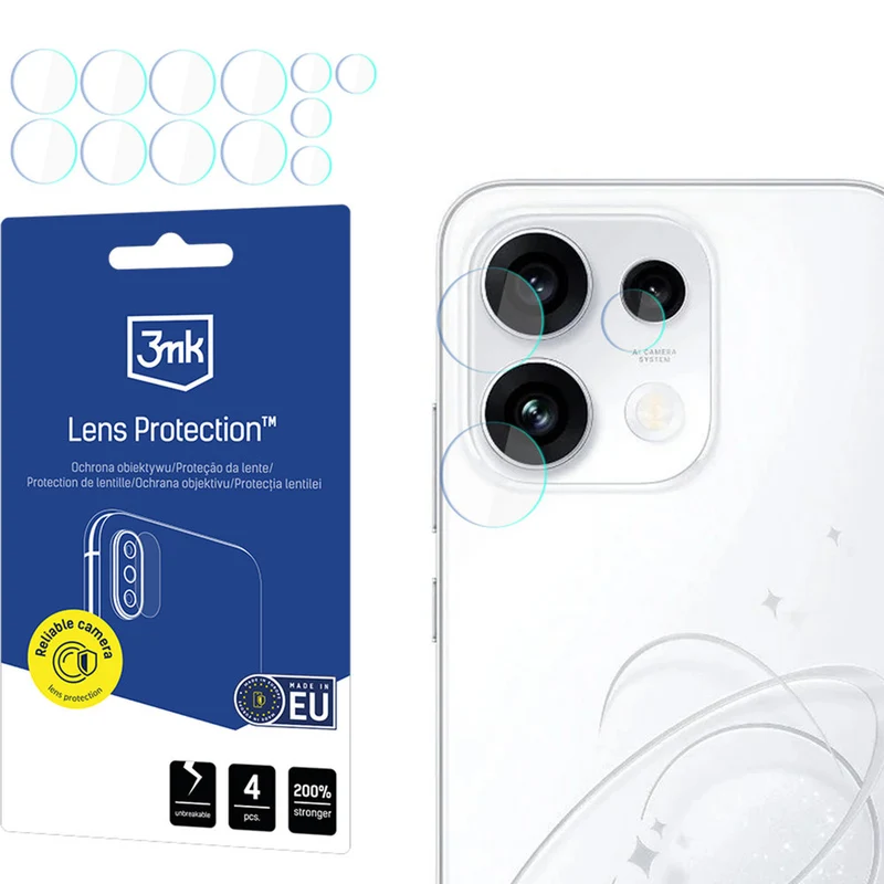 Objektivschutz für Oppo Reno16 F / Reno16 FS, 3mk Lens Protection, 4 Sätze