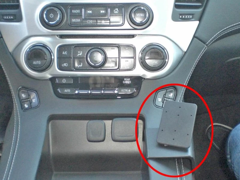 ProClip Fahrzeughalter 835025 - Konsolenbefestigung rechts - GMC Yukon XL Denali 15-20, GMC Yukon XL 15-20, Chevrolet Tahoe 15-20 und weitere