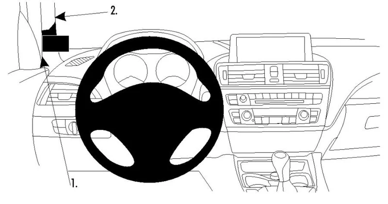 ProClip Fahrzeughalter 804722 - Linksbefestigung- NUR für 5-türige Modelle - BMW 1-series F20, F21 12-17