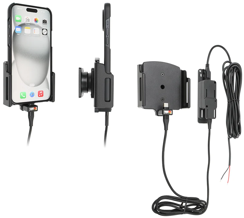Gerätehalter 727377 mit Ladefunktion - für Smartphones - Apple iPhone 17 Pro Max, Apple iPhone 16 Pro Max, Apple iPhone 16 Plus und weitere