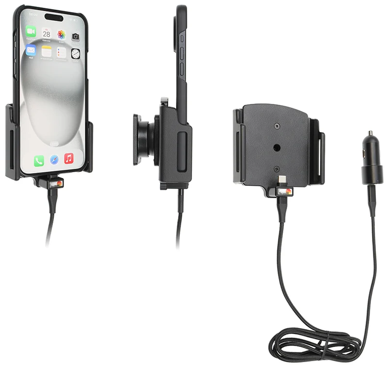 Gerätehalter 721377 mit Ladefunktion - für Smartphones - Apple iPhone 17 Pro Max, Apple iPhone 16 Pro Max, Apple iPhone 16 Plus und weitere