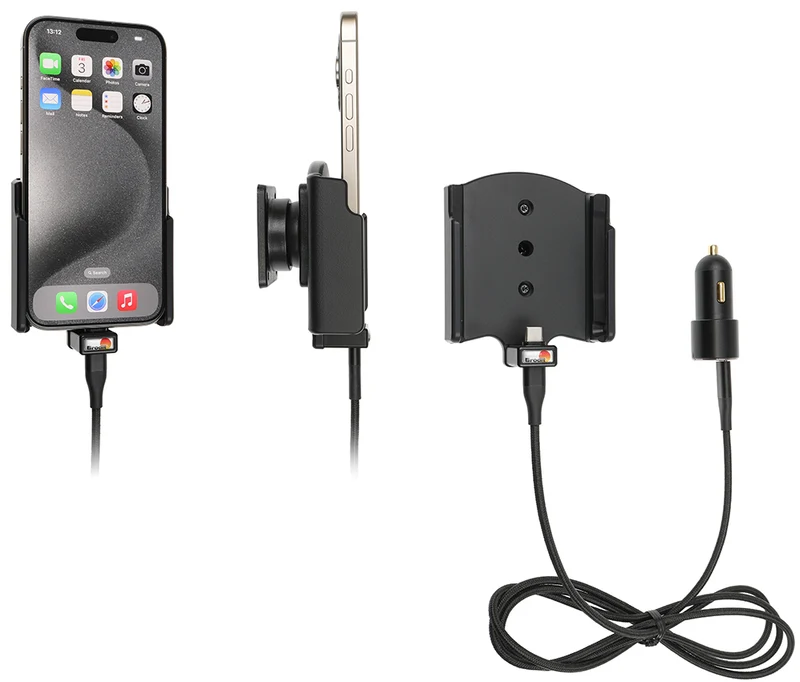 Gerätehalter 721369 mit Ladefunktion - für Smartphones - Apple iPhone 15, Apple iPhone 15 Pro
