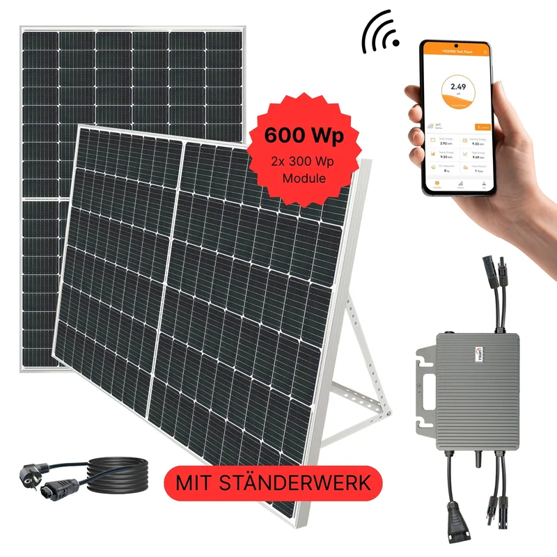 SONDERPOSTEN Balkonkraftwerk 600 Wp (nur Abholung)