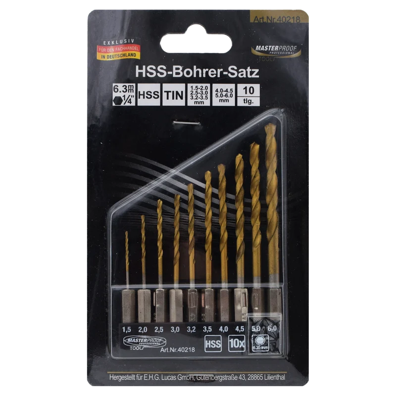 HSS-Bohrer Satz - 11-teilig