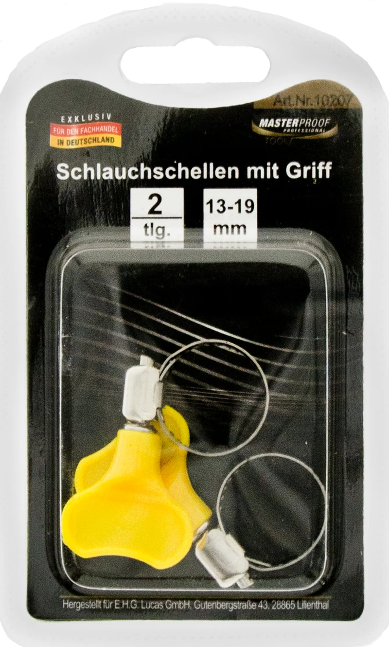 Schlauchschellen 13 - 19 mm mit Griff