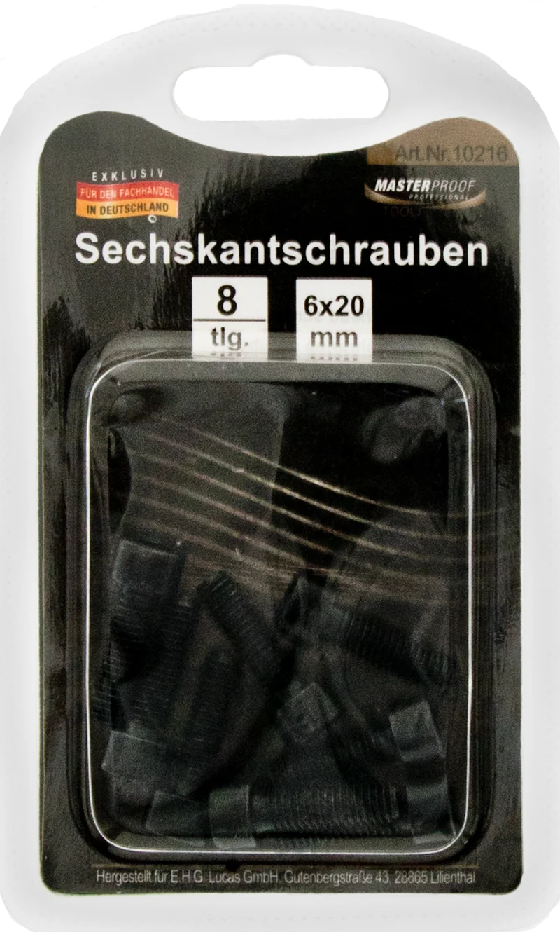 Sechskantschrauben 6 x 20 mm